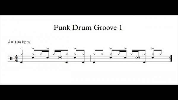 Funk Drum Loop 1 (104 bpm) | Drum Beat | Drum Groove | Drum Track | Drums Only | Metronome 104 bpm