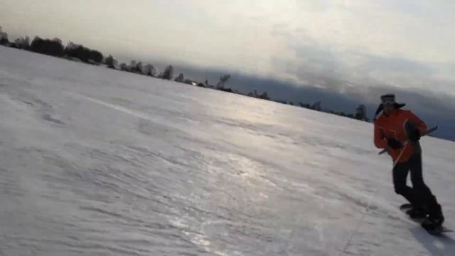 Катание на сноуборде за снегоходом смотреть онлайн