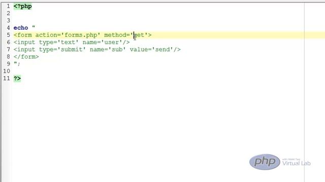 PHP virtual lab :: Forms :: part1 смотреть онлайн