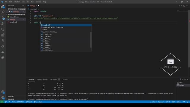How to Extract Tables from PDF using Python смотреть онлайн