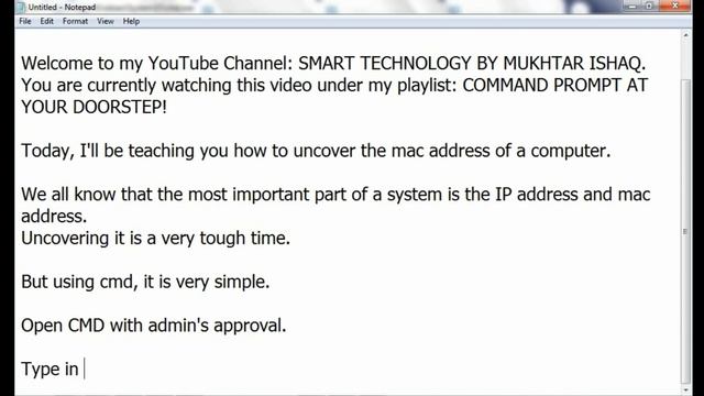 Episode 05 - REVEAL AND CHANGE THE MAC AND IP ADDRESSES OF ANY SYSTEM USING COMMAND PROMPT смотреть онлайн