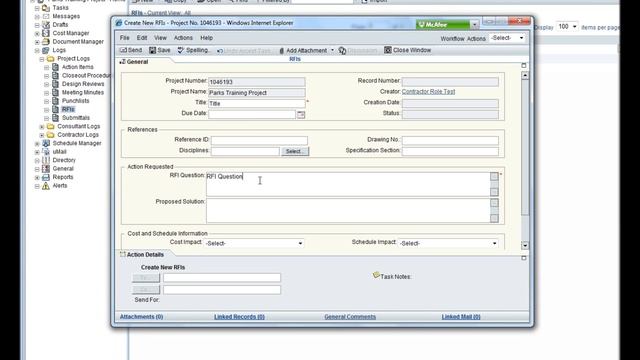 King County - Creating RFIs in Unifier смотреть онлайн