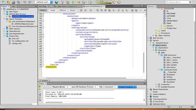 Apache NetBeans 11.1, Payara, Java EE 8 смотреть онлайн
