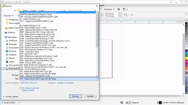 Corel Draw X8 - Exportar archivos - Tutorial básico 26 - En Español смотреть онлайн