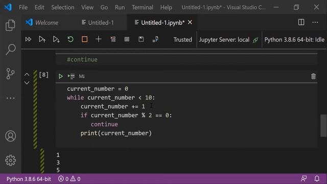 Python для начинающих: Урок 8: Как работать с while и for в Python. смотреть онлайн