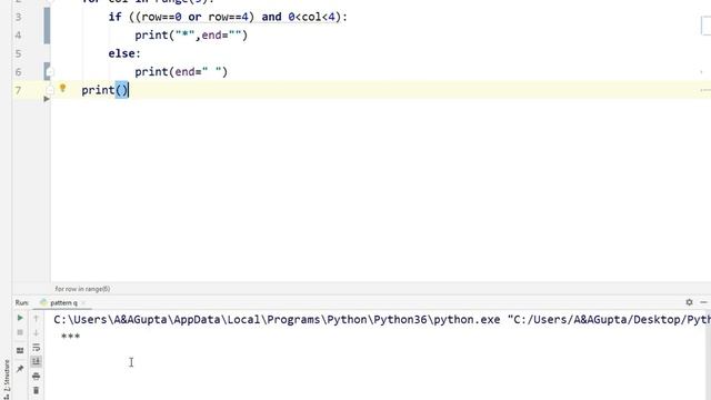 how to print pattern Q in python in hindi. python me pattern Q kaise banaye смотреть онлайн