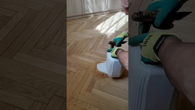 Шпатлевание паркета #shorts смотреть онлайн