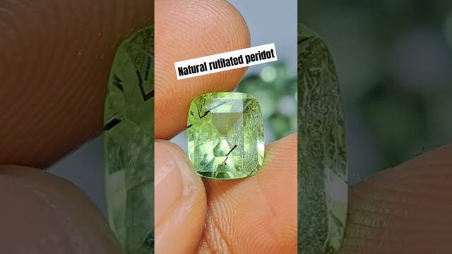 natural rutilated peridot 3.15 ct#batupermata #sapphire #ruby #peridot #rutilated #gemstone #garnet смотреть онлайн