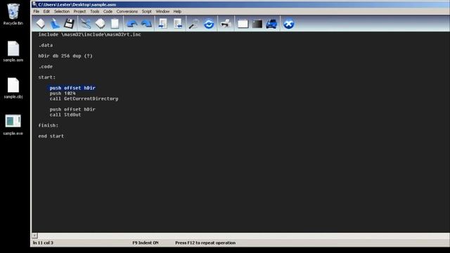 How to get the path of current directory | MASM32 Assembly Programming смотреть онлайн