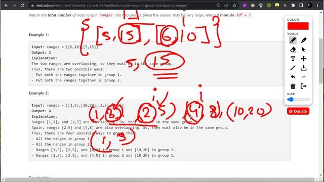 2580. Count Ways to Group Overlapping Ranges | Biweekly Contest 99 | LeetCode | DCC NIT-A смотреть онлайн