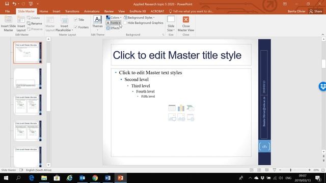 PowerPoint: Changing the font of all slides at once смотреть онлайн