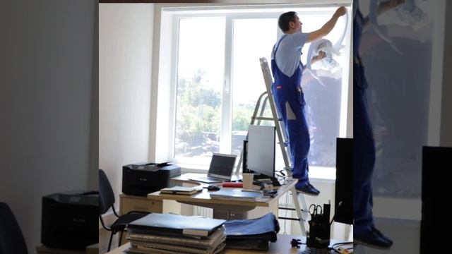 Монтаж вертикальных жалюзи