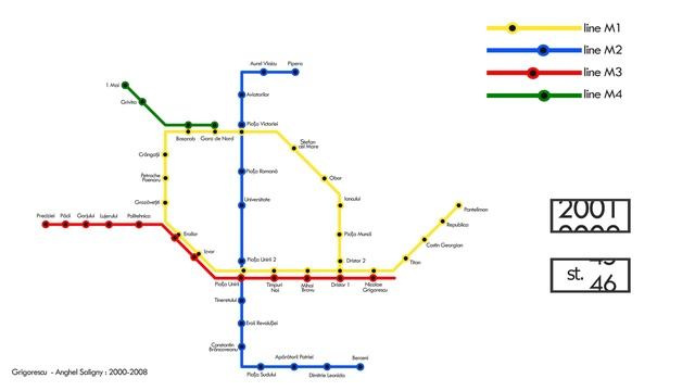 Схема метро Бухареста. Metrou București. Bucharest metro 1979-2020. Строительство метро. Инфографик смотреть онлайн