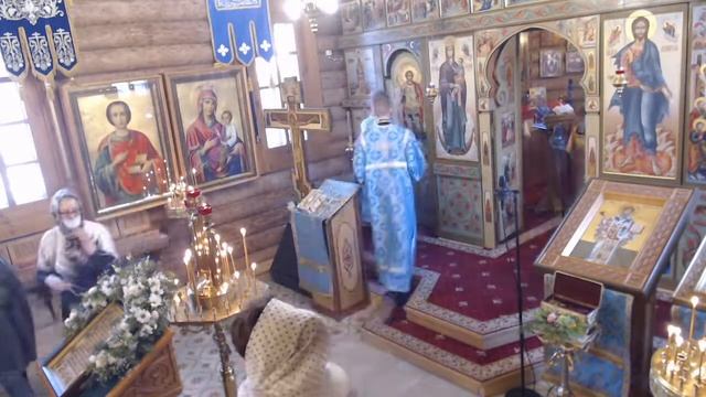Божественная Литургия. Пресвятой Богородицы именуемой Нечаянная Радость смотреть онлайн
