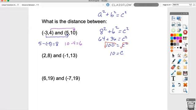 Grade 8 - Distance Between Two Points - Given Points смотреть онлайн