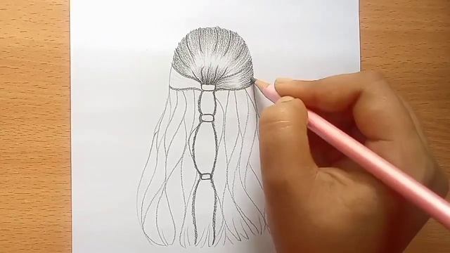 Girl Realistic Hair Drawing || Desenho De Cabelo Realista De Menina || Kız Gerçekçi Saç Cizimi смотреть онлайн