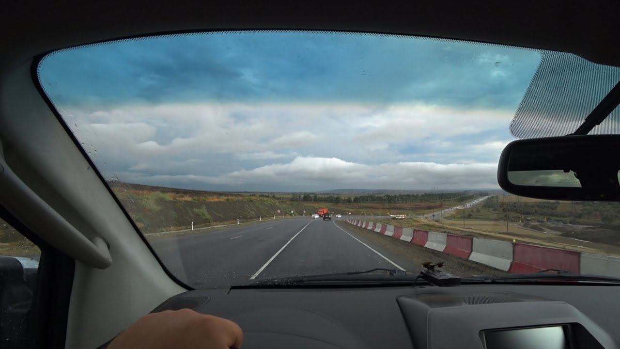 Попали под жуткий ливень по дороге на море смотреть онлайн