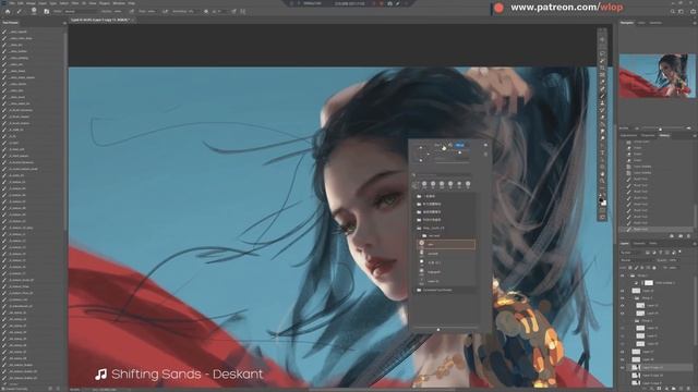 Photoshop painting process - Lylian смотреть онлайн