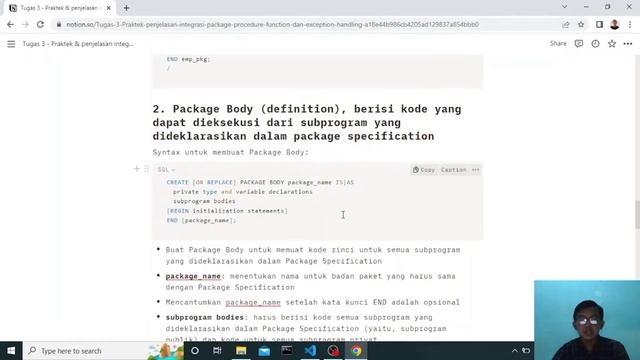 Praktek dan Penjelasan Integrasi Package, Procedure, Function, dan Exception Handling смотреть онлайн
