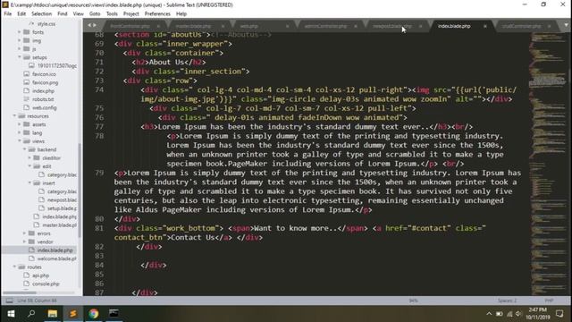 Laravel Tutorial Single page Website Development | Part 5 смотреть онлайн