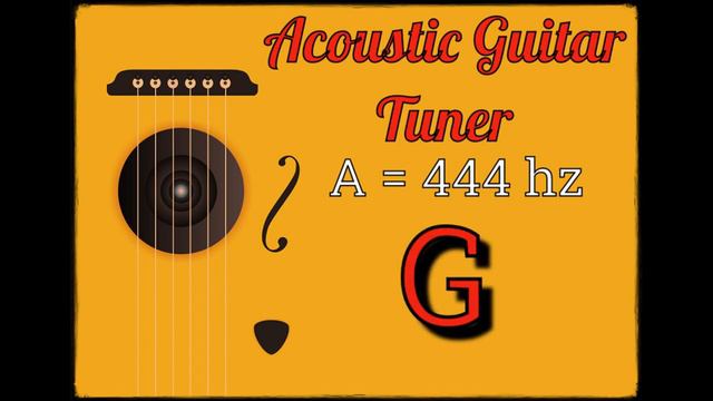 444hz GUITAR TUNER Acoustic Electric Guitar | Solfeggio A=444hz C=528hz смотреть онлайн