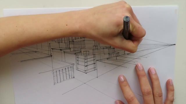 ✍?Как Нарисовать Небоскребы в Угловой Перспективе Маркерами смотреть онлайн