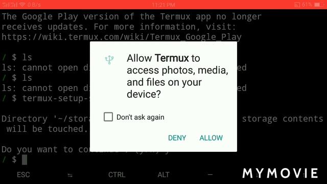 Solve Termux problem permission denied...? смотреть онлайн