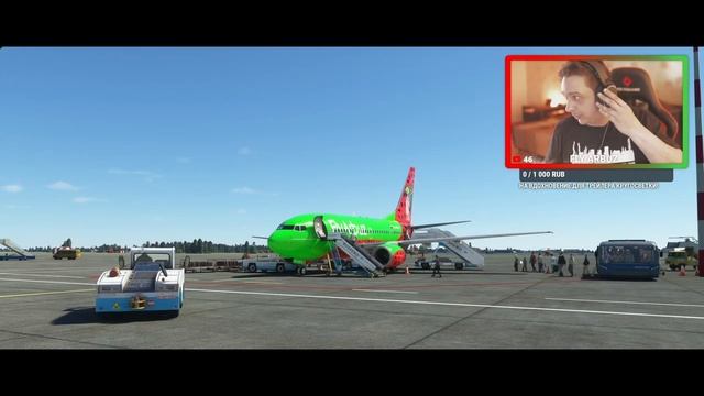 ПЛАТОВ (URRP) - СЕВЕРНЫЙ (URMG). BOEING 737-800. RTX 4080 MSI. MSFS2020. смотреть онлайн