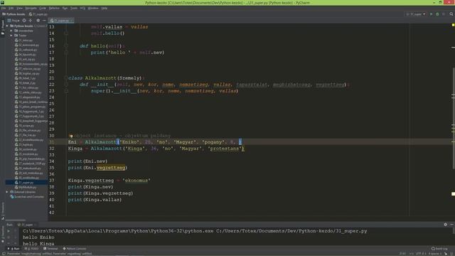 Python programozás kezdőknek - 31 - super() függvény смотреть онлайн