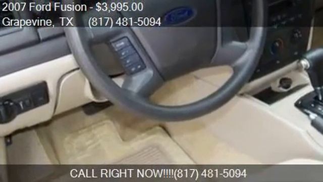 2007 Ford Fusion I-4 S 4dr Sedan for sale in Grapevine, TX 7 смотреть онлайн