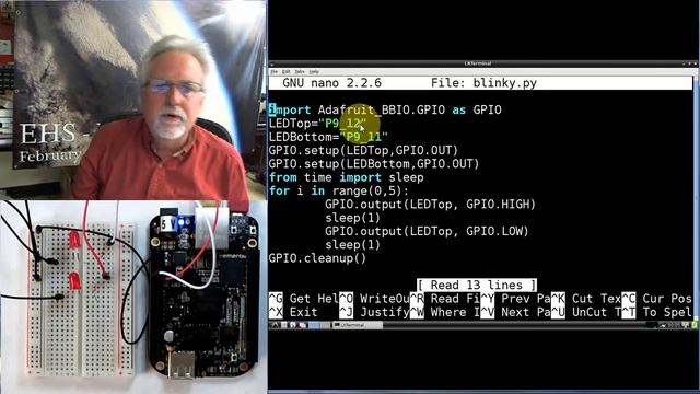 Beaglebone Black LESSON 5: Blink LED from the GPIO Pins смотреть онлайн