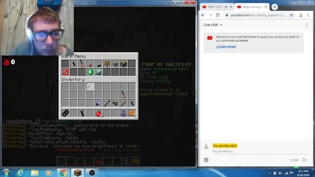 Minecraft: Java Edition fnaf server roleplay, skin made by me. смотреть онлайн