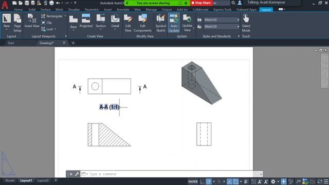 74: Create Section and Detail Views (AutoCAD Tutorial) смотреть онлайн
