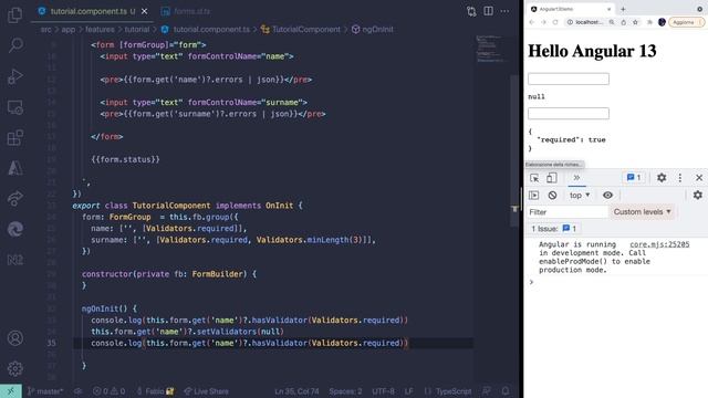 Angular 13: Forms (new validator methods & types) смотреть онлайн