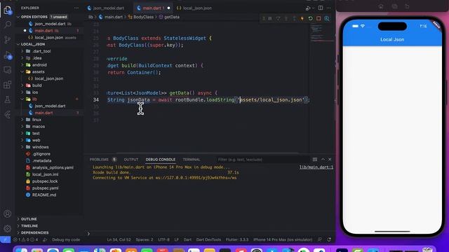 display local json file in flutter || عرض جيسون باستخدام смотреть онлайн