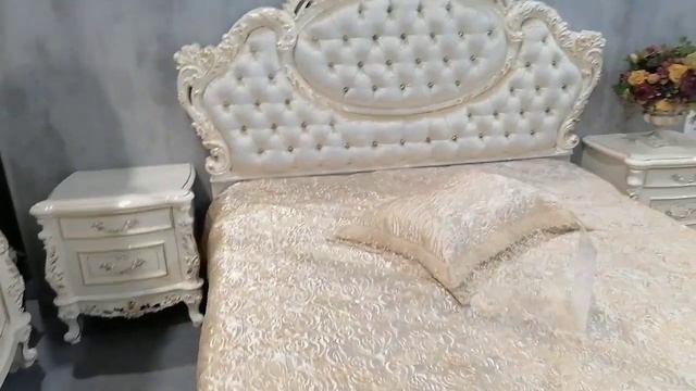Спальня Версаль 6 дверным шкафом Крем глянец Слониммебель. смотреть онлайн