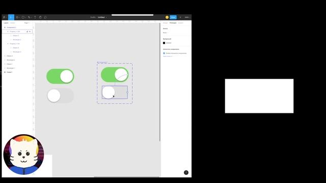 [Basic Figma Animation] Making Switch Button ( on and off ) using Interactive Component Variant смотреть онлайн