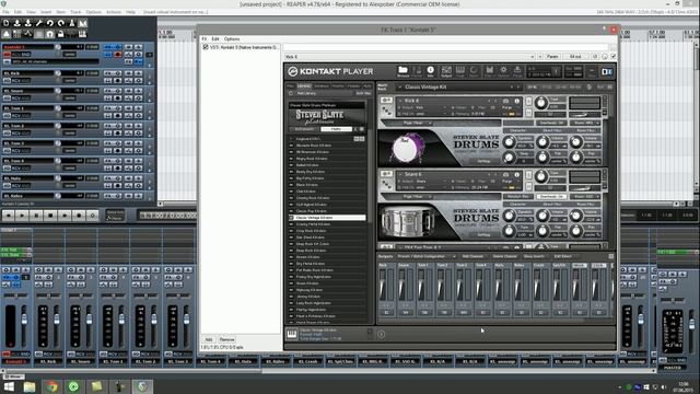 Разделение барабанов на группы Steven Slate Drums (ssd) (Kontakt 5)) смотреть онлайн