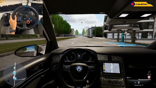 CityDriver - Volkswagen Golf R | Logitech G29 Gameplay
