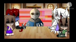 Реакция Андертейл на классик Санса и на хоррор Санса.