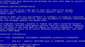 Синий экран смерти (разные звуки)