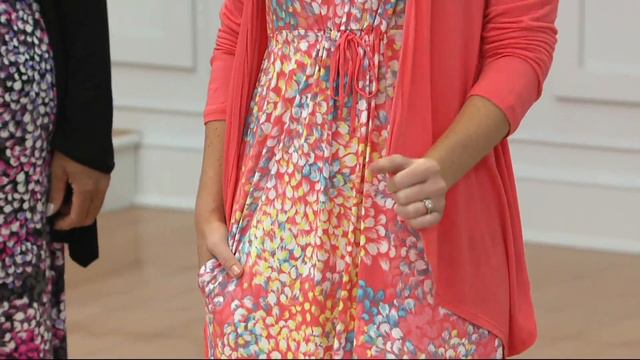 Carole Hochman Abstract Hydrangea Rayon Spandex Lounge Dress Set on QVC смотреть онлайн