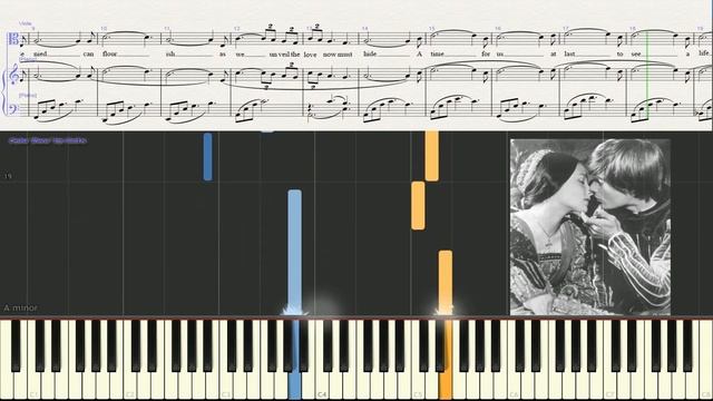 A Time For Us (Love Theme from the film "Romeo & Juliet") NINO ROTA (piano tutorial) смотреть онлайн