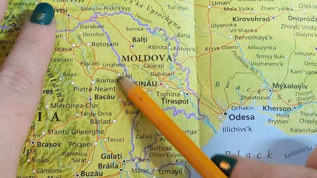 ASMR ~ Moldova History & Geography ~ Soft Spoken Map Pointing