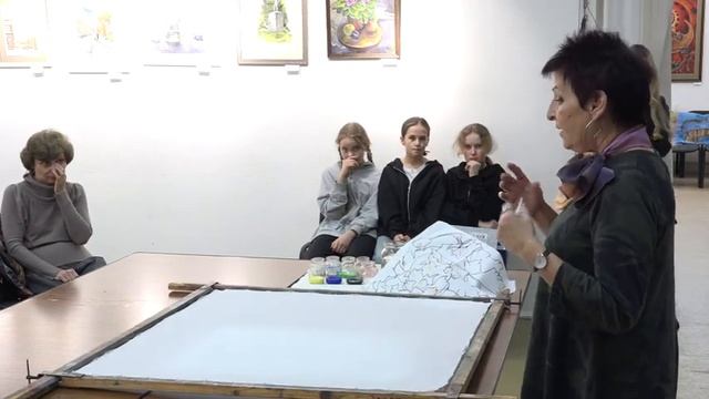 Батик. Мастер класс. Дом Учёных Троицк. смотреть онлайн