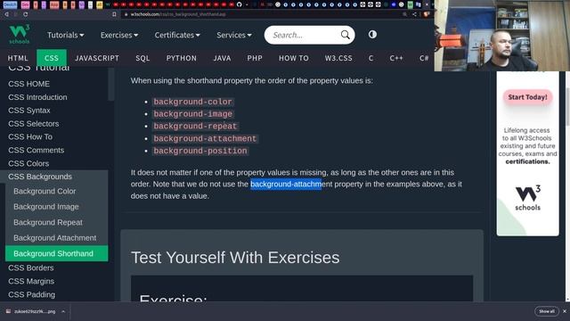 CSS Background Shorthand (Сокращение) смотреть онлайн