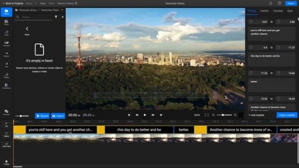 Transcribe video | Convert video and audio to text online