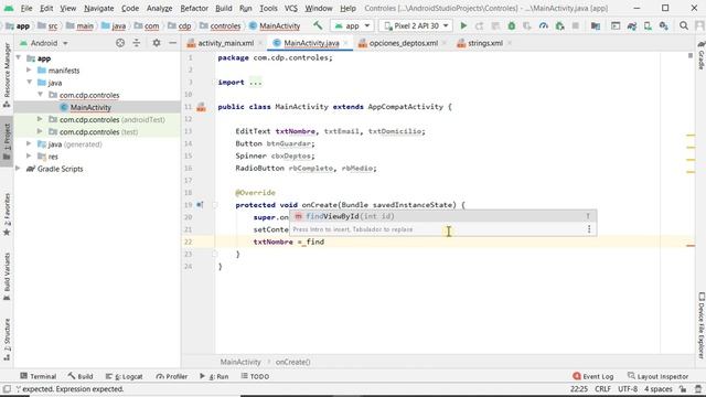 Controles básicos y layouts - Android Studio смотреть онлайн