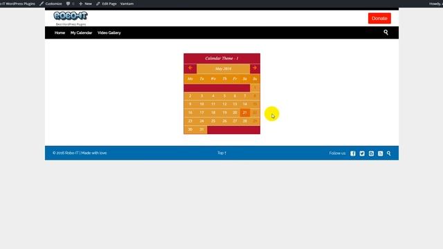 Robo-IT Calendar Tutorial: WordPress Plugin смотреть онлайн
