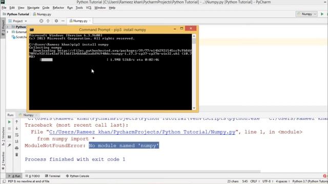 #35 Python Tutorial for Beginners | Why we need Numpy? | How to Install Numpy смотреть онлайн